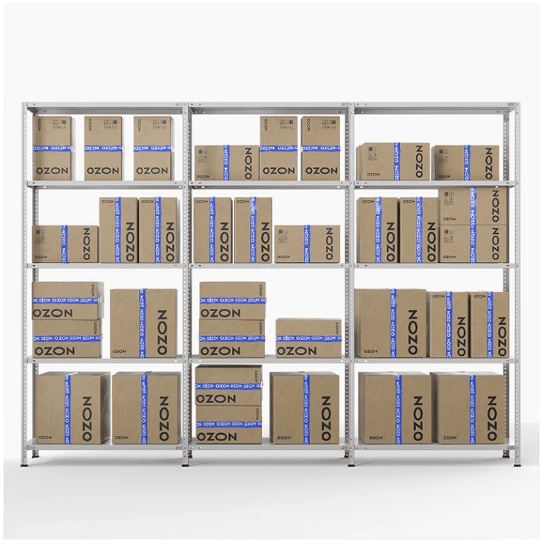 Стеллаж ПВЗ Озон 2000х3000х400 5 полок купить в Стеллаж ПВЗ Озон 2000х3000х400 5 полок купить в