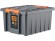 Контейнер особопрочный Rox Box PRO 36 (500х390х250 мм с крышкой и клипсами, антрацит) купить в 