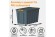 Контейнер особопрочный Rox Box PRO 70 (589х396х355 мм с крышкой и клипсами, на роликах, антрацит) купить в 