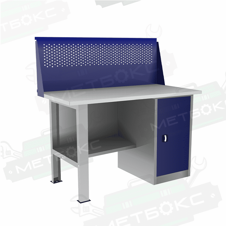 Однотумбовый слесарный верстак ВП-2/1,4 с экраном купить в Однотумбовый слесарный верстак ВП-2/1,4 с экраном купить в