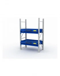 Стеллаж с выкатными платформами S-HEAVY 1000/1300 (2 яруса хранения)