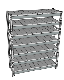 Стеллаж грузовой СГР 2500x1800x600 7 полок (металл) Стеллаж грузовой СГР 2500x1800x600 7 полок (металл)