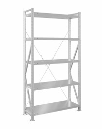 Стеллаж MS U 3000x700x400 5 полок (300 кг, металл)