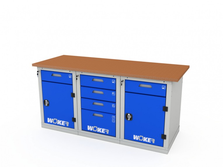 Верстак трехтумбовый WOKER PRO 3242.1800 купить в Верстак трехтумбовый WOKER PRO 3242.1800 купить в