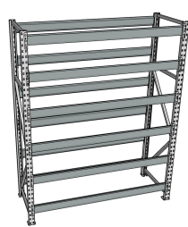 Стеллаж грузовой СГР 3000x900x800 6 полок (без настила) Стеллаж грузовой СГР 3000x900x800 6 полок (без настила)