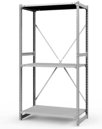 Стеллаж ТСУ 3000x1200x500 3 полки (150 кг, металл) Стеллаж ТСУ 3000x1200x500 3 полки (150 кг, металл)