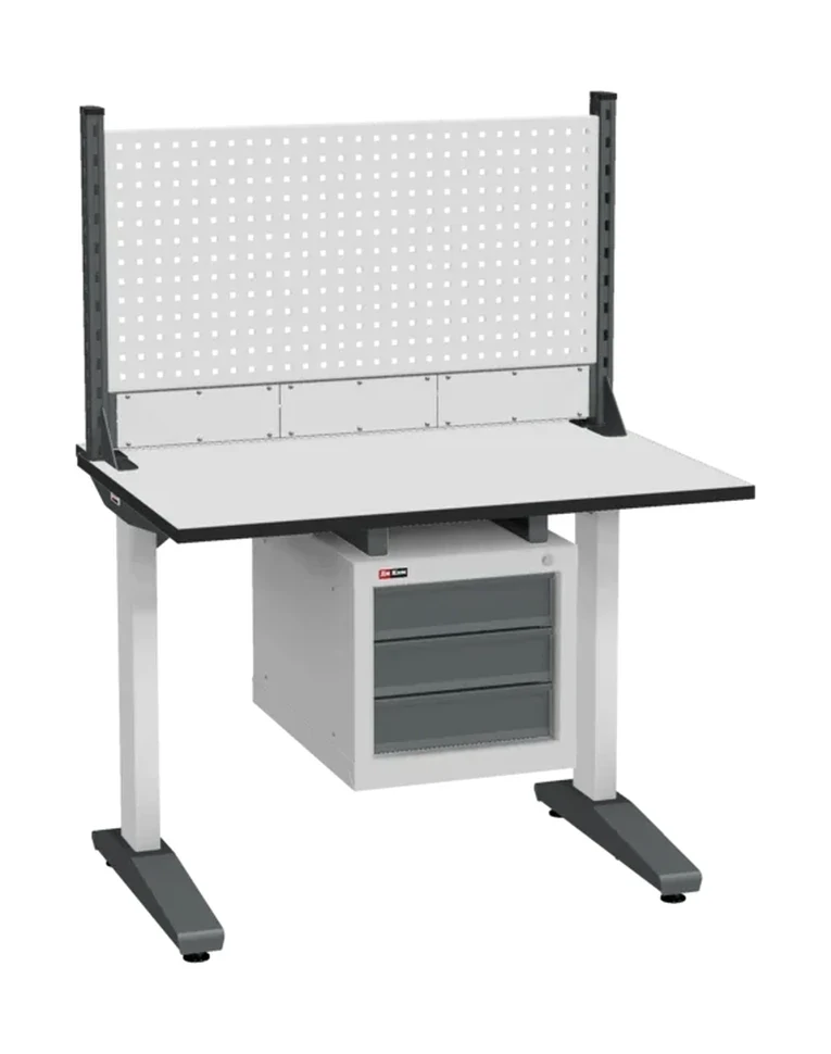 Стол монтажный ДиКом СР-100-01, ESD Thermopal, нерегулируемый, экран Э1, с подвесной тумбой купить в Стол монтажный ДиКом СР-100-01, ESD Thermopal, нерегулируемый, экран Э1, с подвесной тумбой купить в