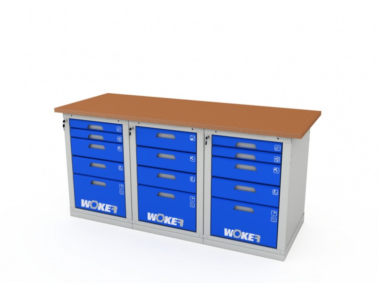 Верстак трехтумбовый WOKER PRO 3545.1800 купить в Верстак трехтумбовый WOKER PRO 3545.1800 купить в